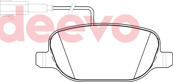 DEEVO BP81300 - Kit de plaquettes de frein, frein à disque cwaw.fr