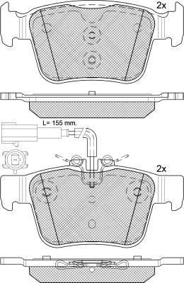 DEEVO BP88320 - Kit de plaquettes de frein, frein à disque cwaw.fr