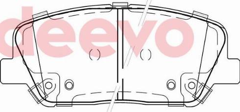 DEEVO BP83100 - Kit de plaquettes de frein, frein à disque cwaw.fr