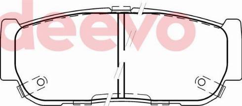 DEEVO BP83840 - Kit de plaquettes de frein, frein à disque cwaw.fr