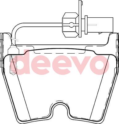 DEEVO BP83340 - Kit de plaquettes de frein, frein à disque cwaw.fr