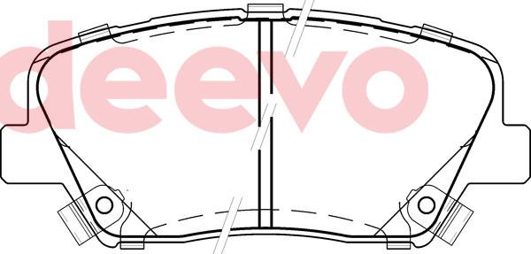 DEEVO BP83780 - Kit de plaquettes de frein, frein à disque cwaw.fr