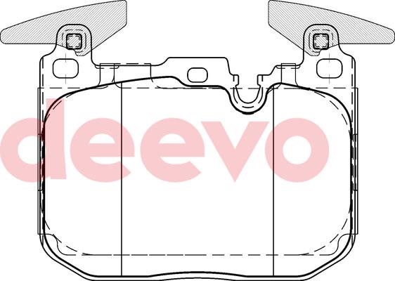 DEEVO BP82900 - Kit de plaquettes de frein, frein à disque cwaw.fr