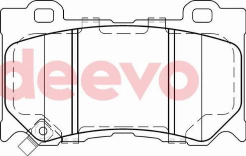 DEEVO BP82840 - Kit de plaquettes de frein, frein à disque cwaw.fr