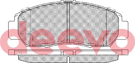 DEEVO BP87160 - Kit de plaquettes de frein, frein à disque cwaw.fr