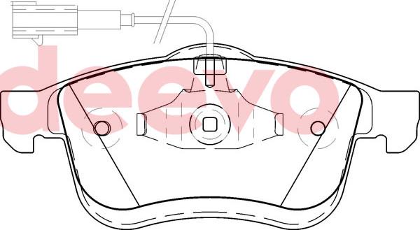 DEEVO BP79940 - Kit de plaquettes de frein, frein à disque cwaw.fr