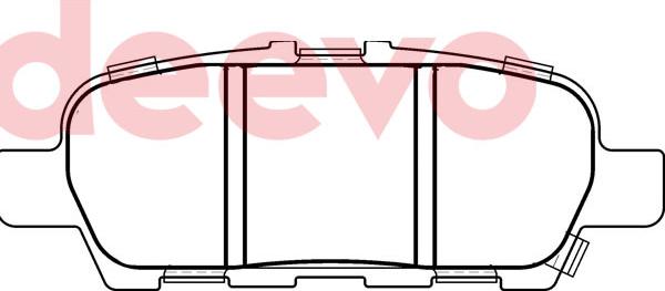 DEEVO BP79900 - Kit de plaquettes de frein, frein à disque cwaw.fr