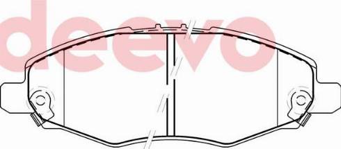 DEEVO BP79460 - Kit de plaquettes de frein, frein à disque cwaw.fr