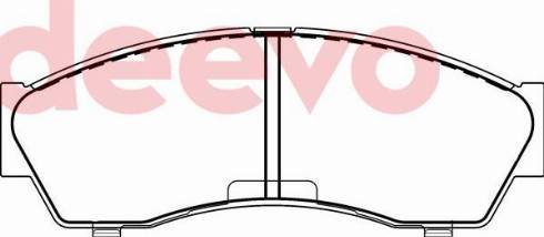 DEEVO BP79640 - Kit de plaquettes de frein, frein à disque cwaw.fr