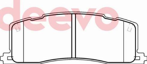 DEEVO BP79080 - Kit de plaquettes de frein, frein à disque cwaw.fr