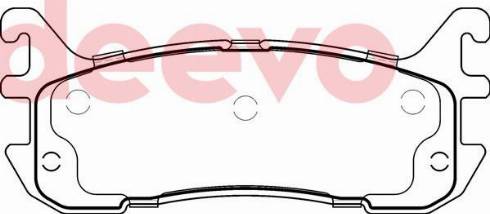 DEEVO BP79140 - Kit de plaquettes de frein, frein à disque cwaw.fr