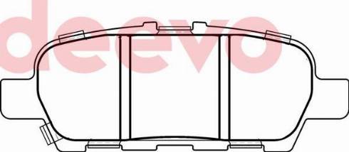 DEEVO BP79880 - Kit de plaquettes de frein, frein à disque cwaw.fr