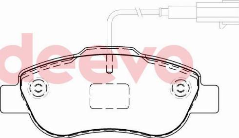 DEEVO BP79340 - Kit de plaquettes de frein, frein à disque cwaw.fr