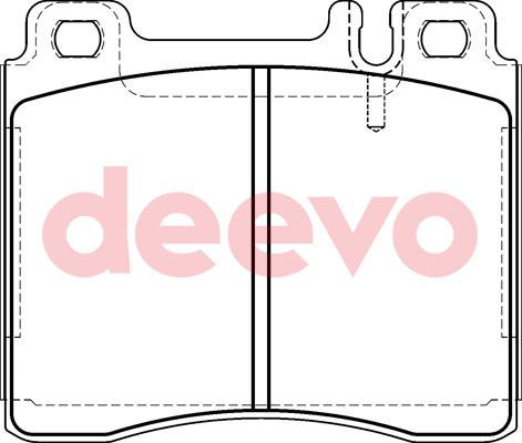 DEEVO BP74600 - Kit de plaquettes de frein, frein à disque cwaw.fr