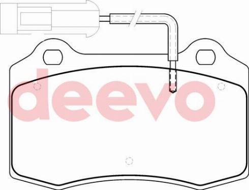 DEEVO BP74040 - Kit de plaquettes de frein, frein à disque cwaw.fr