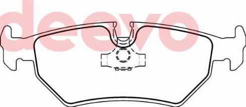 DEEVO BP74860 - Kit de plaquettes de frein, frein à disque cwaw.fr