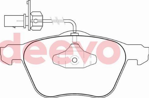 DEEVO BP75980 - Kit de plaquettes de frein, frein à disque cwaw.fr