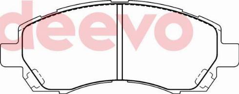 DEEVO BP75460 - Kit de plaquettes de frein, frein à disque cwaw.fr