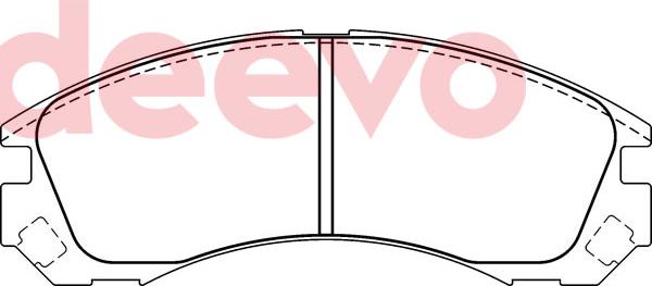 DEEVO BP75680 - Kit de plaquettes de frein, frein à disque cwaw.fr