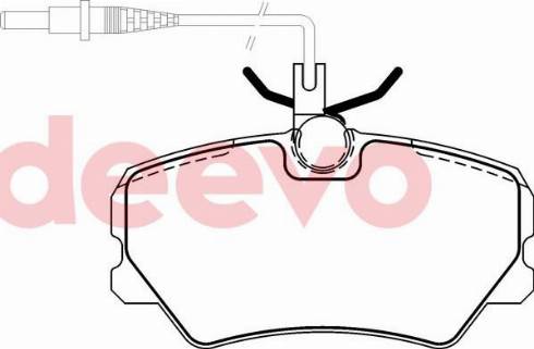 DEEVO BP75240 - Kit de plaquettes de frein, frein à disque cwaw.fr