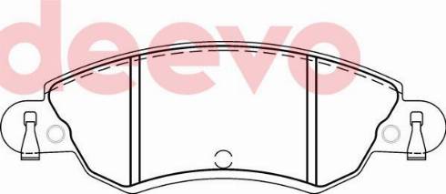 DEEVO BP76200 - Kit de plaquettes de frein, frein à disque cwaw.fr