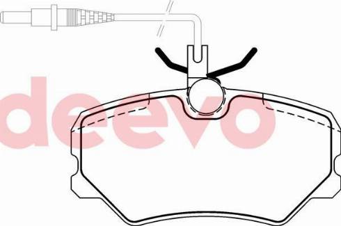 DEEVO BP70920 - Kit de plaquettes de frein, frein à disque cwaw.fr