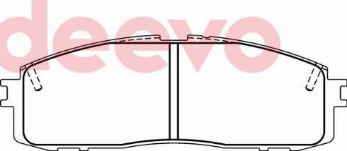 DEEVO BP70480 - Kit de plaquettes de frein, frein à disque cwaw.fr