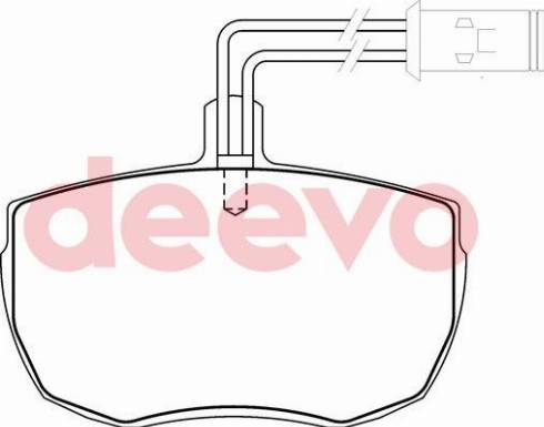 DEEVO BP70780 - Kit de plaquettes de frein, frein à disque cwaw.fr