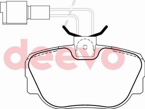 DEEVO BP71440 - Kit de plaquettes de frein, frein à disque cwaw.fr