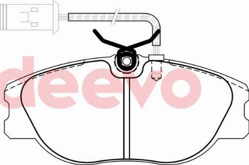 DEEVO BP71420 - Kit de plaquettes de frein, frein à disque cwaw.fr