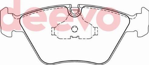 DEEVO BP71580 - Kit de plaquettes de frein, frein à disque cwaw.fr