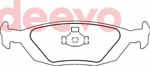 DEEVO BP71660 - Kit de plaquettes de frein, frein à disque cwaw.fr