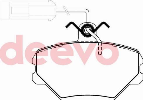 DEEVO BP71060 - Kit de plaquettes de frein, frein à disque cwaw.fr