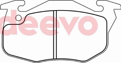 DEEVO BP71180 - Kit de plaquettes de frein, frein à disque cwaw.fr