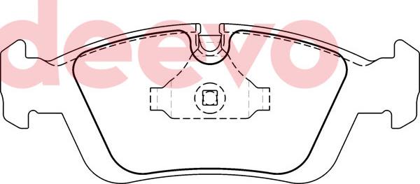 DEEVO BP71880 - Kit de plaquettes de frein, frein à disque cwaw.fr