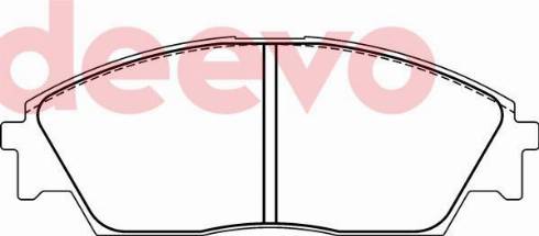 DEEVO BP71320 - Kit de plaquettes de frein, frein à disque cwaw.fr