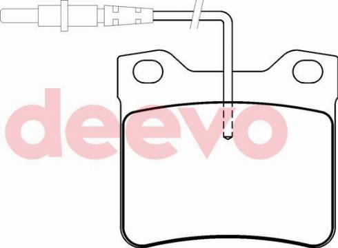 DEEVO BP71740 - Kit de plaquettes de frein, frein à disque cwaw.fr