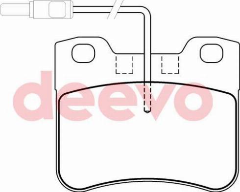 DEEVO BP71760 - Kit de plaquettes de frein, frein à disque cwaw.fr