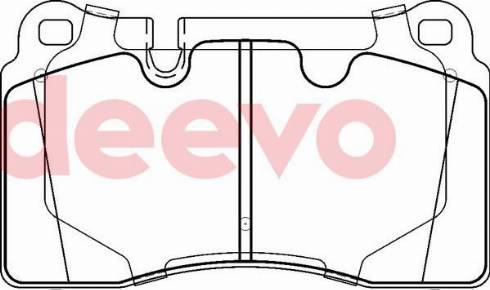 DEEVO BP78940 - Kit de plaquettes de frein, frein à disque cwaw.fr