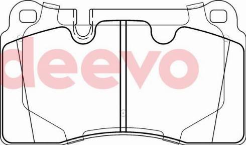 DEEVO BP78960 - Kit de plaquettes de frein, frein à disque cwaw.fr