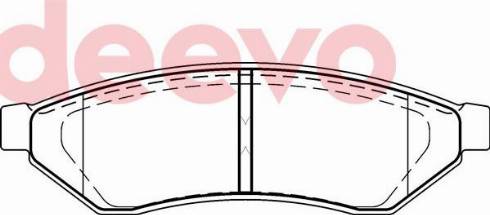 DEEVO BP78420 - Kit de plaquettes de frein, frein à disque cwaw.fr