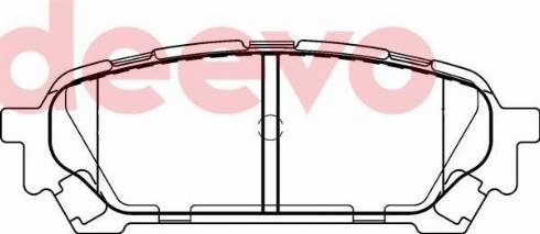 DEEVO BP78580 - Kit de plaquettes de frein, frein à disque cwaw.fr