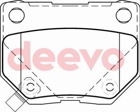 DEEVO BP78680 - Kit de plaquettes de frein, frein à disque cwaw.fr