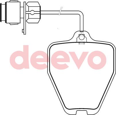 DEEVO BP78000 - Kit de plaquettes de frein, frein à disque cwaw.fr