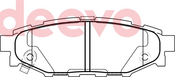 DEEVO BP78840 - Kit de plaquettes de frein, frein à disque cwaw.fr