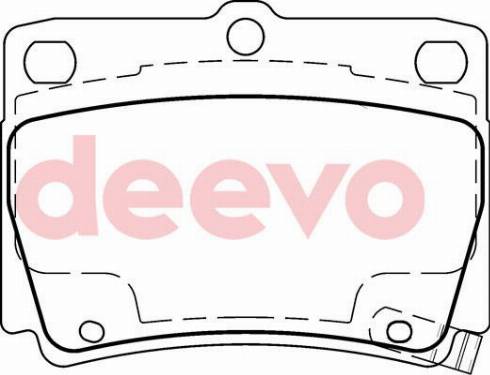 DEEVO BP78360 - Kit de plaquettes de frein, frein à disque cwaw.fr