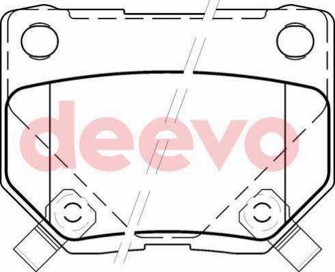 DEEVO BP78700 - Kit de plaquettes de frein, frein à disque cwaw.fr