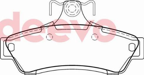 DEEVO BP78780 - Kit de plaquettes de frein, frein à disque cwaw.fr