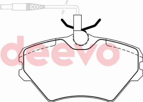 DEEVO BP73940 - Kit de plaquettes de frein, frein à disque cwaw.fr