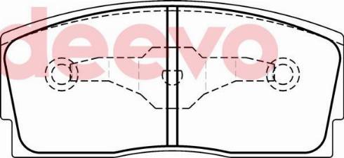 DEEVO BP73000 - Kit de plaquettes de frein, frein à disque cwaw.fr